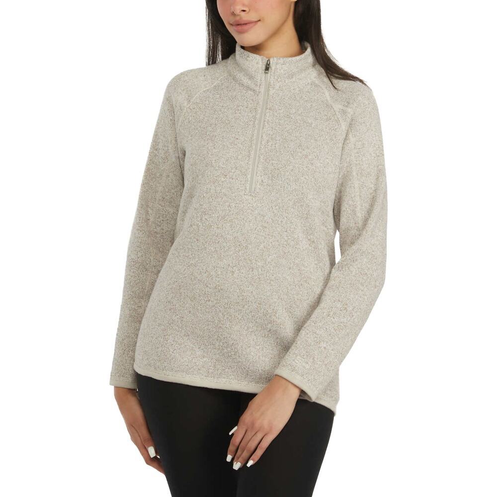 NWT Storm Pack Women's Quarter Zip Comfort Fit Active Cozy Fleece Sweatshirt